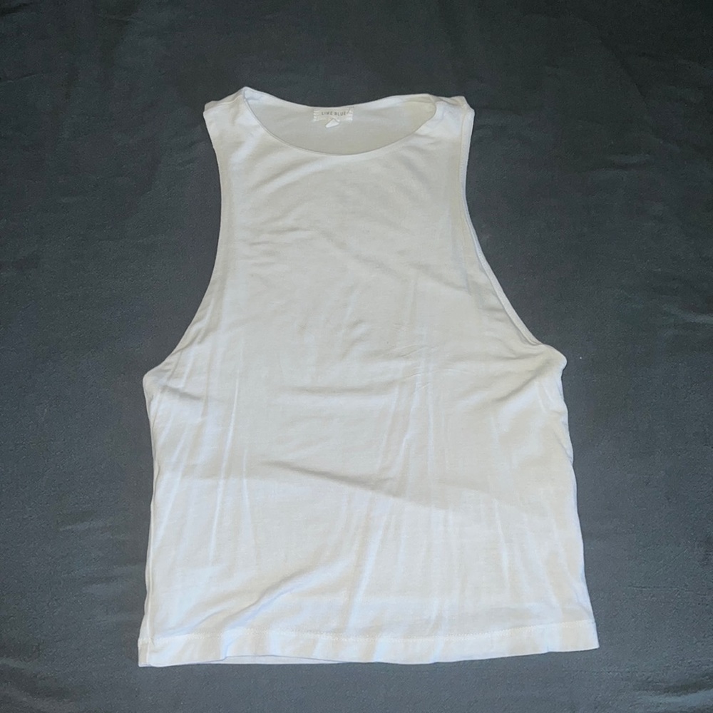 plain white tank top